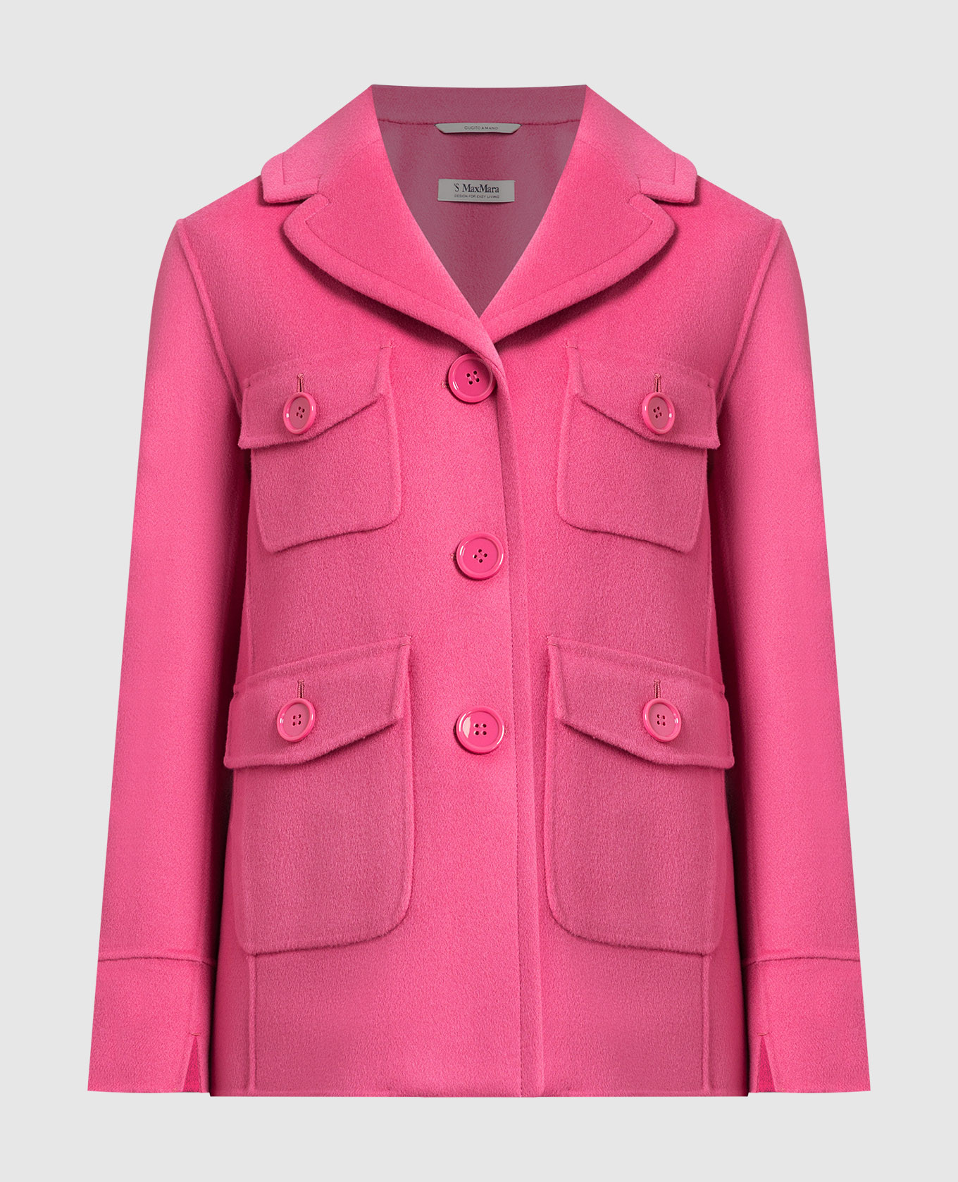 

Розовое пальто из шерсти MARY, Розовый, Пальто