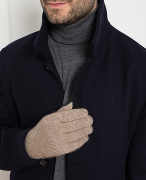 Brunello Cucinelli Коричневые перчатки из кашемира M2293118