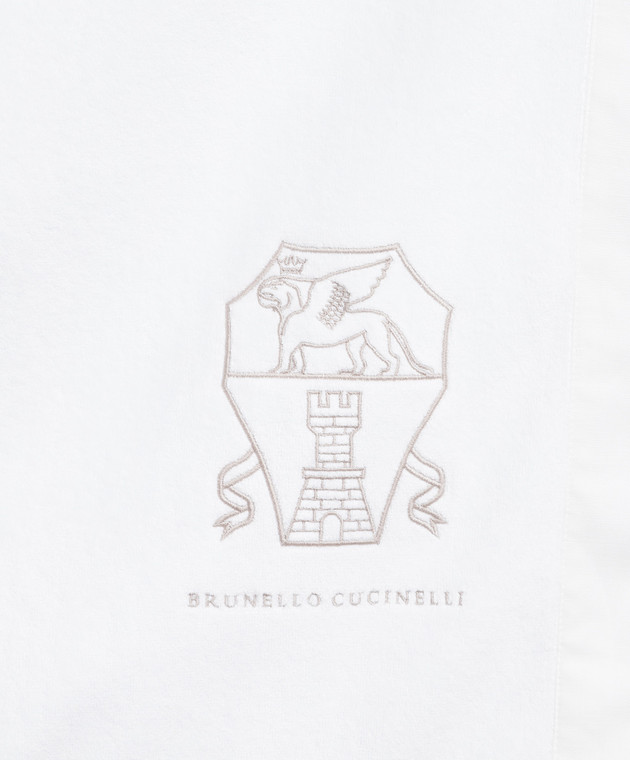 Brunello Cucinelli White towel with logo MLB925049P image 2