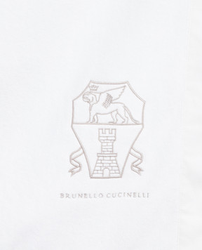 Brunello Cucinelli Белое полотенце с логотипом MLB925049P