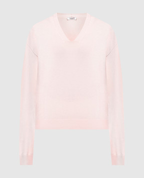 Peserico Розовый пуловер с цепочкой мониль S99374F18K09234
