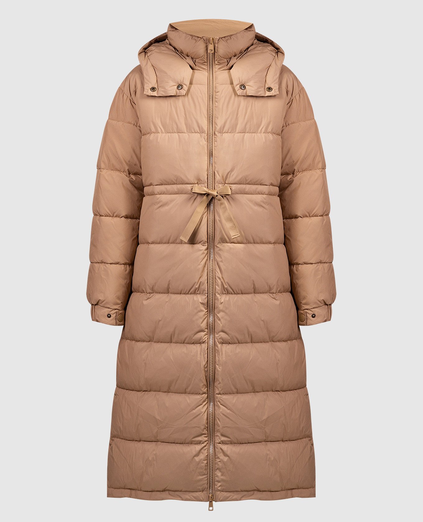 Brown quilted coat
