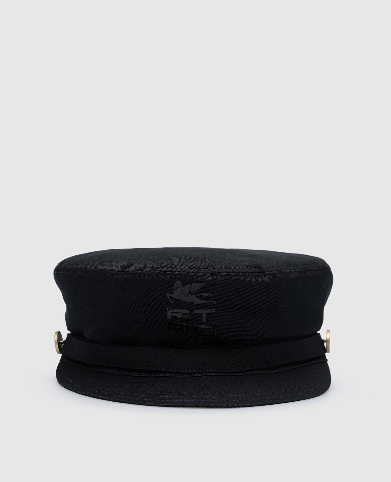 Черная кепка с  фактурным логотипом Etro Cube