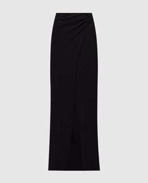 The Andamane Черная юбка с шелком на запах T150341ATNS038