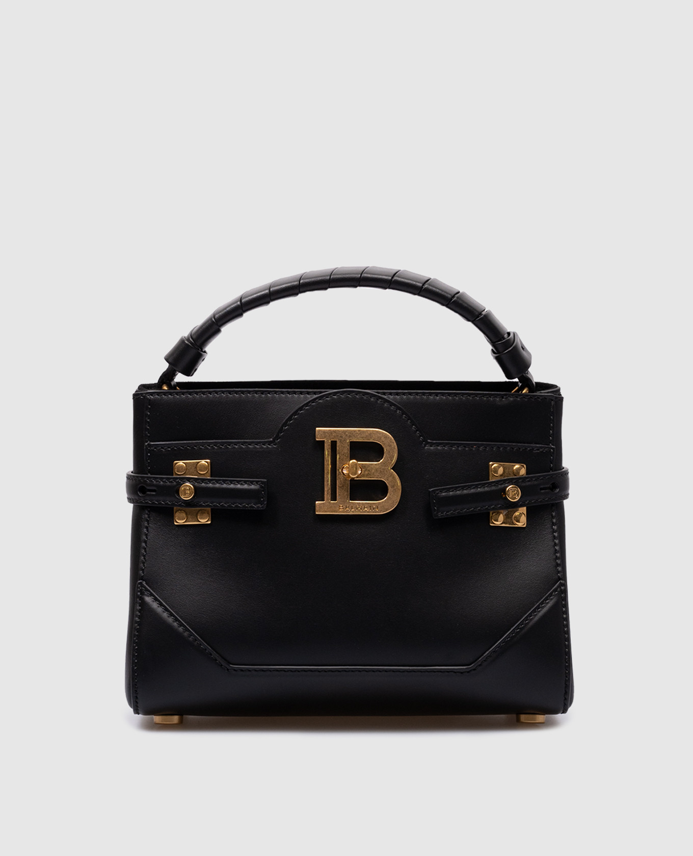 B-Buzz 22 Black Leather Crossbody Bag