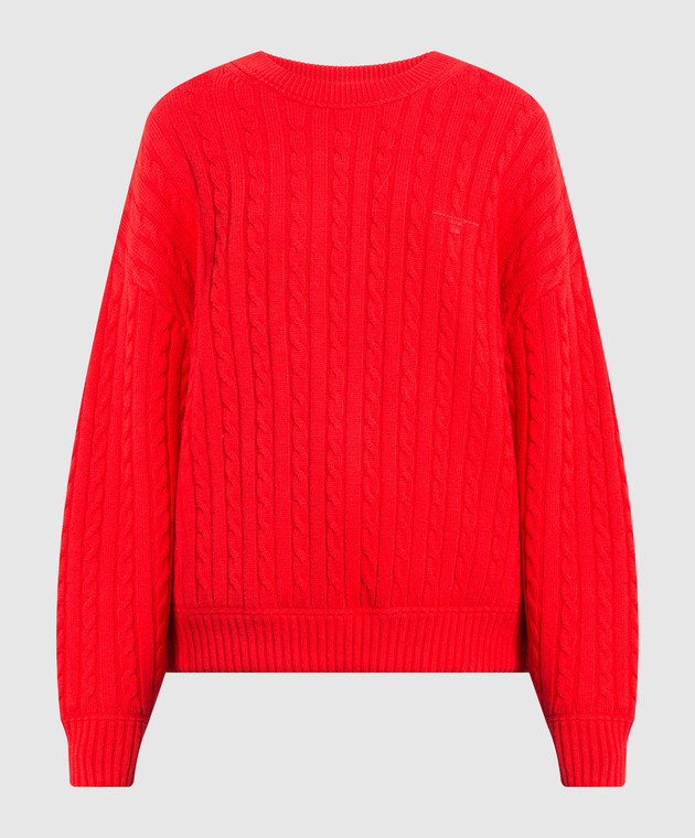 Alexander Wang Червоний светр у візерунок UKC3211030