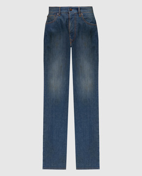 Maison Margiela Синие джинсы с эффектом потертости S51LA0172S30876