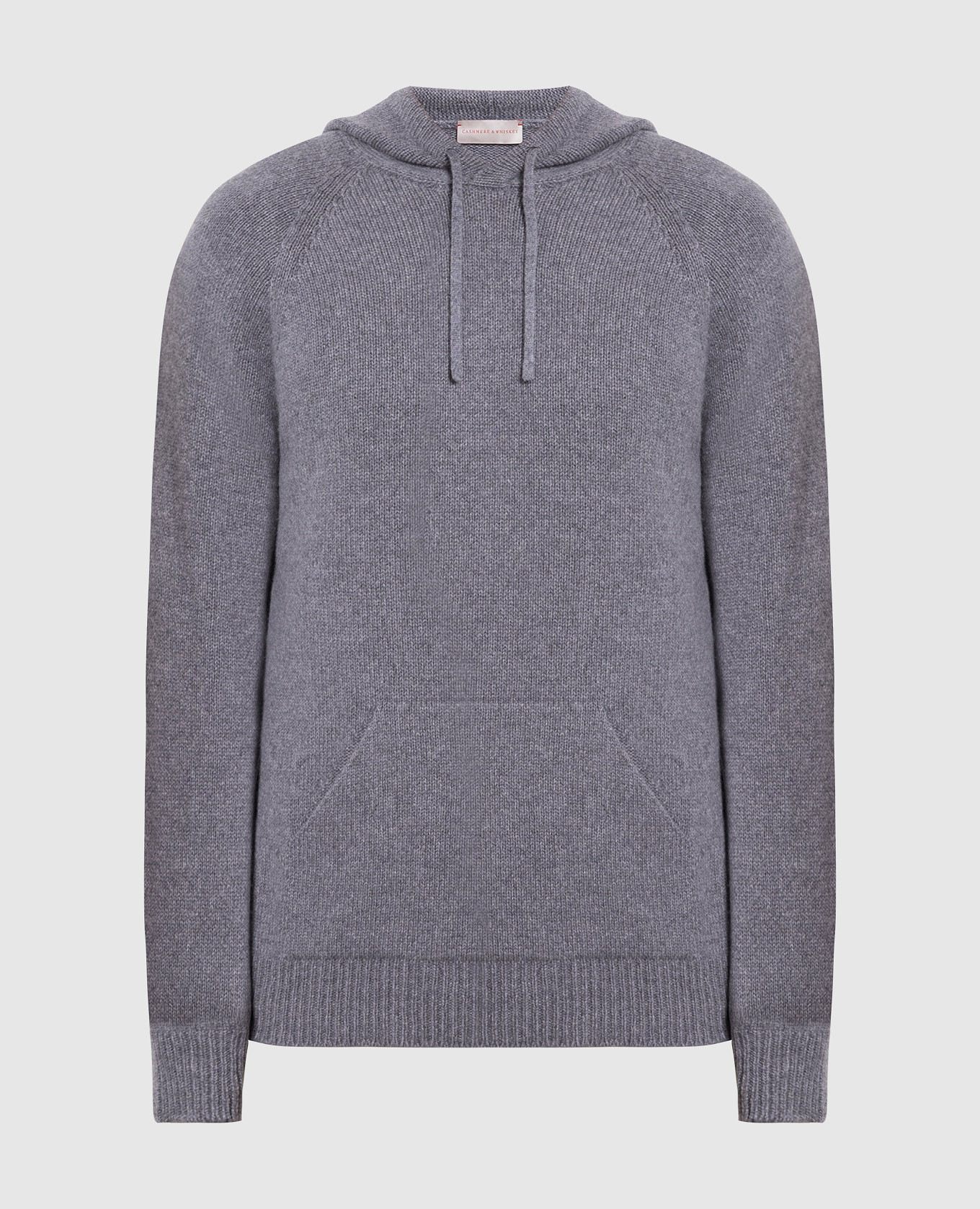 Gray cashmere hoodie