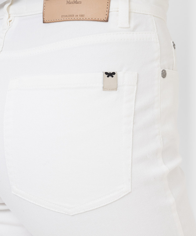 Max Mara Weekend Білі джинси-кльош Cosimo COSIMO зображення 5