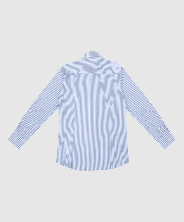 Stefano Ricci Children's blue striped shirt YC004157M1813 image 2