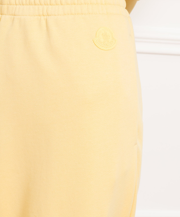 Moncler Жовті спортивні штани 8H00010809LC зображення 5