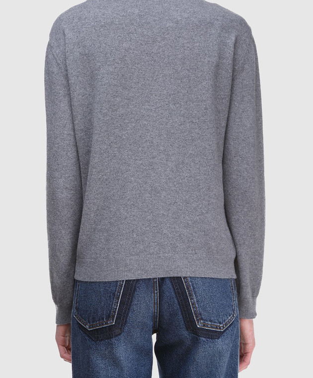 Valentino Серый джемпер из шерсти и кашемира PB3KC0533R5 изображение 4