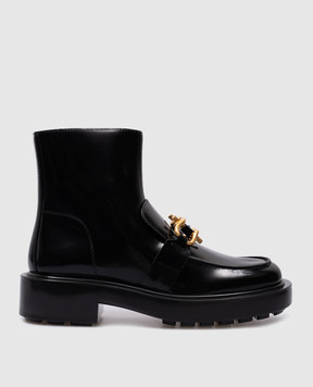 Bottega Veneta Черные кожаные ботинки Monsieur с металлическим декором 763861V28R0