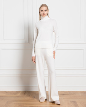 Allude Белый гольф из кашемира 23511113