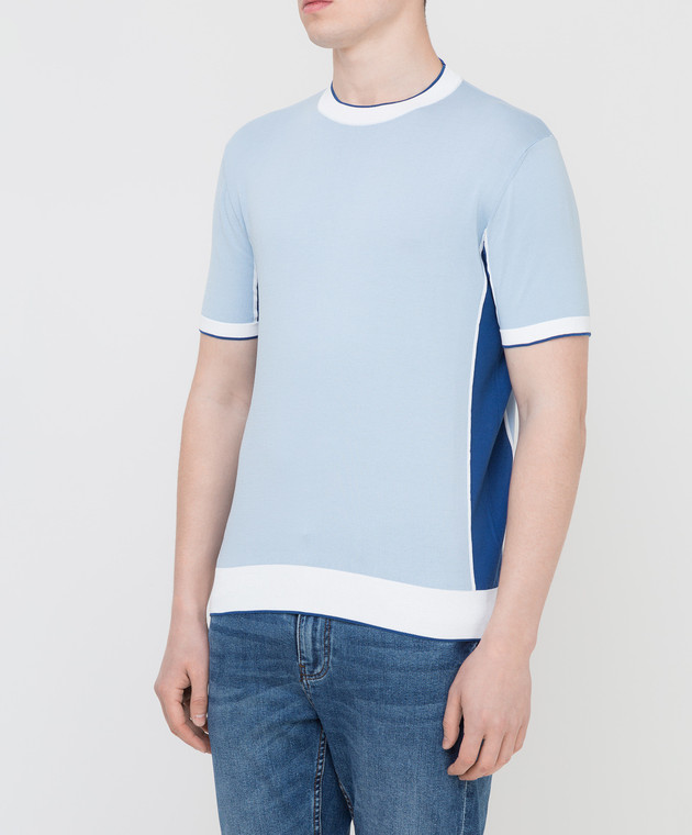 Bertolo Cashmere Голубая футболка 9020105860 изображение 3