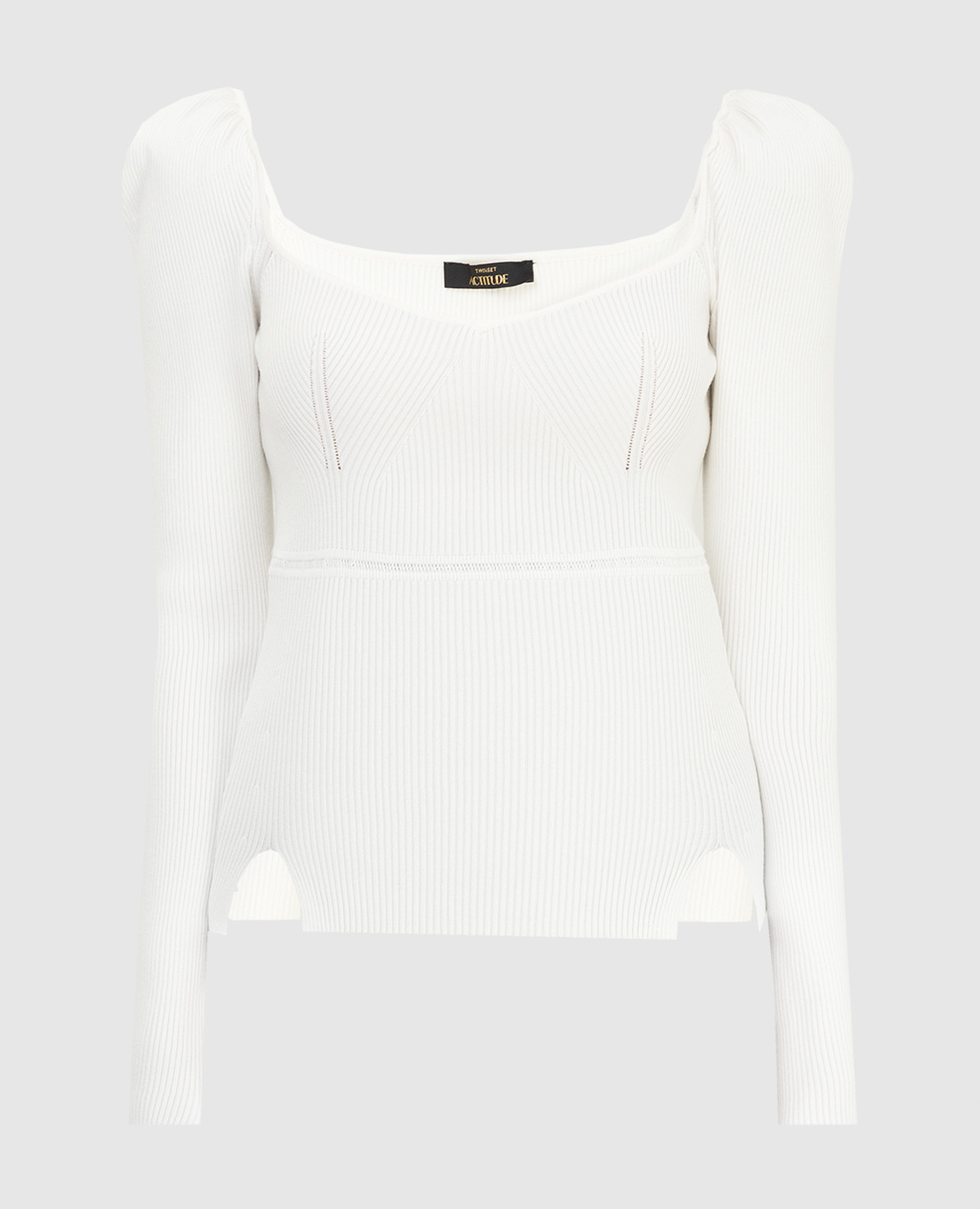 

Джемпер в рубчик, Белый, Свитера