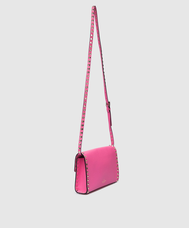 Valentino Рожева шкіряна сумка через плече. XW2B0181VSF зображення 3