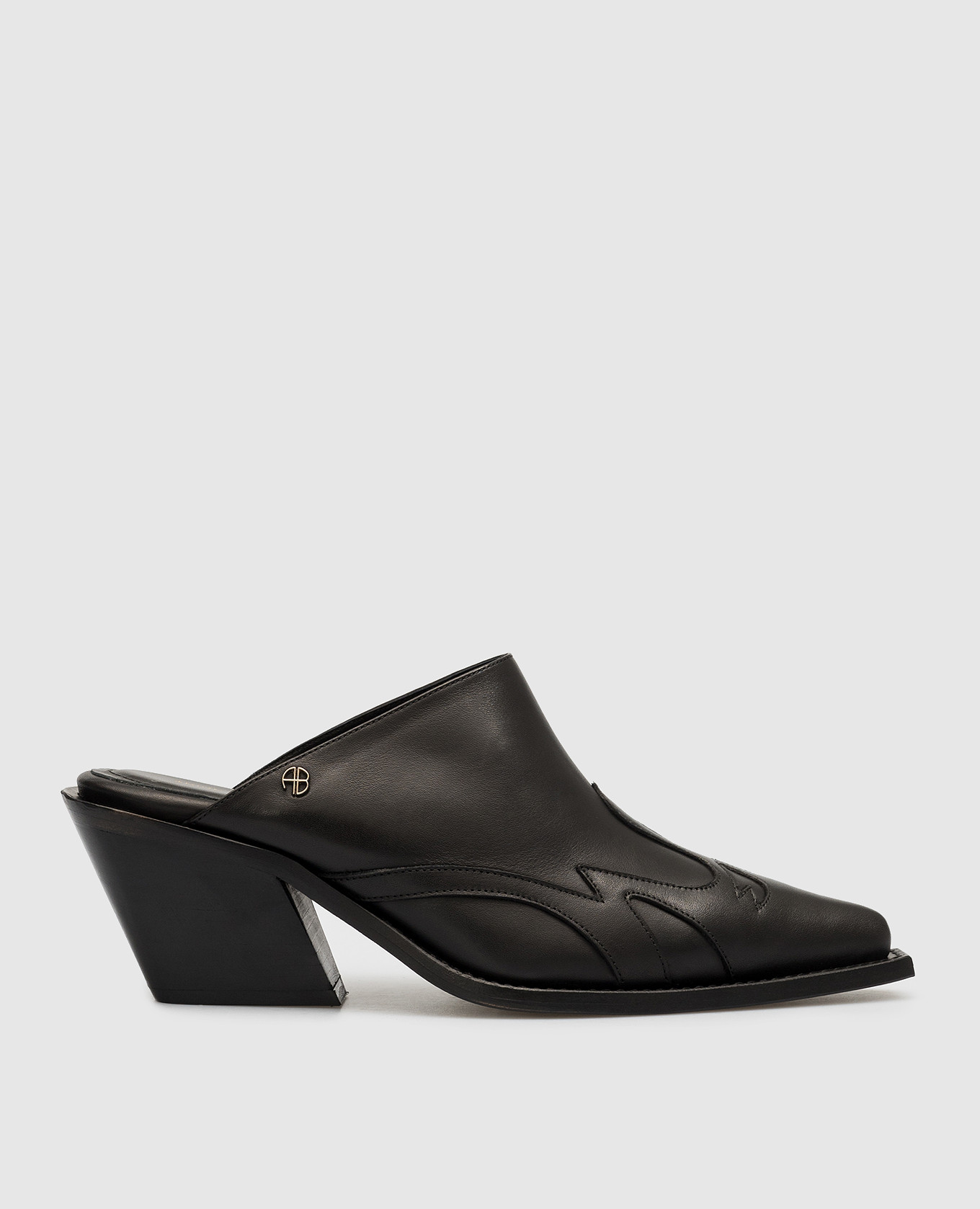 Anine Bing Tania black leather mules A141180000 buy with