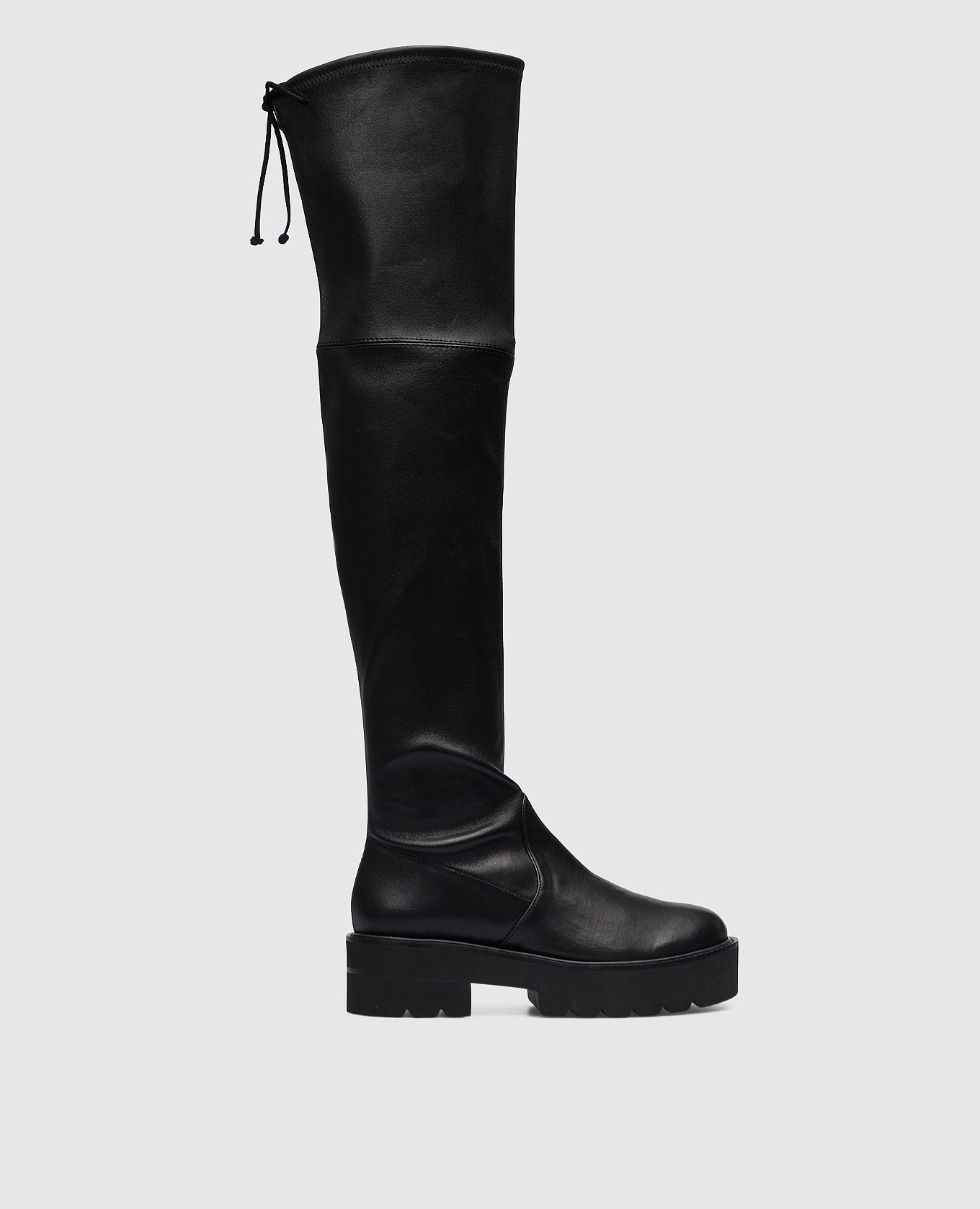 Lowland Ultralift black leather boots