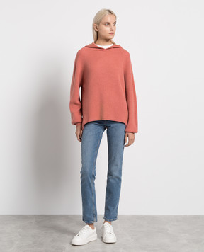 Twinset Розовые худи с шерстью 232TT3190