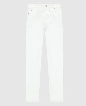 Brunello Cucinelli Белые джинсы с логотипом M277PD3210