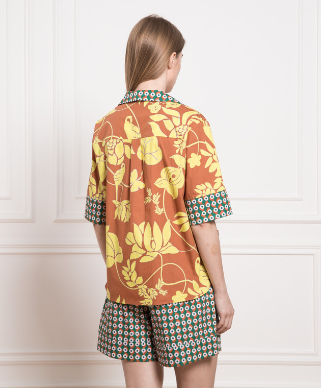 Max & Co Brown shirt in floral print ALAN image 4