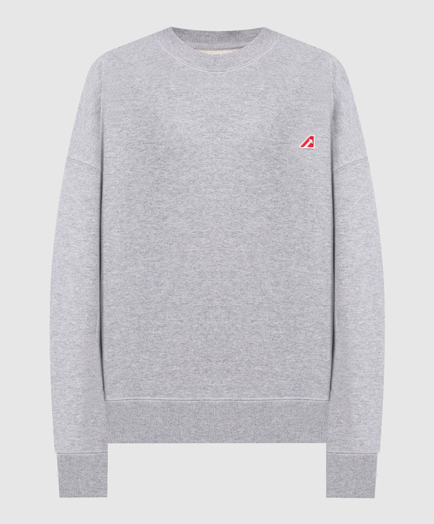 AUTRY Gray sweatshirt with logo A23ISWEW417E