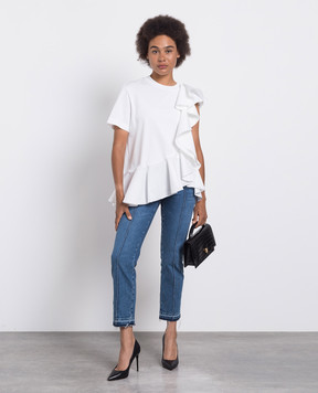 Alexander McQueen Сині джинси з патчем логотипа 757110QMACH