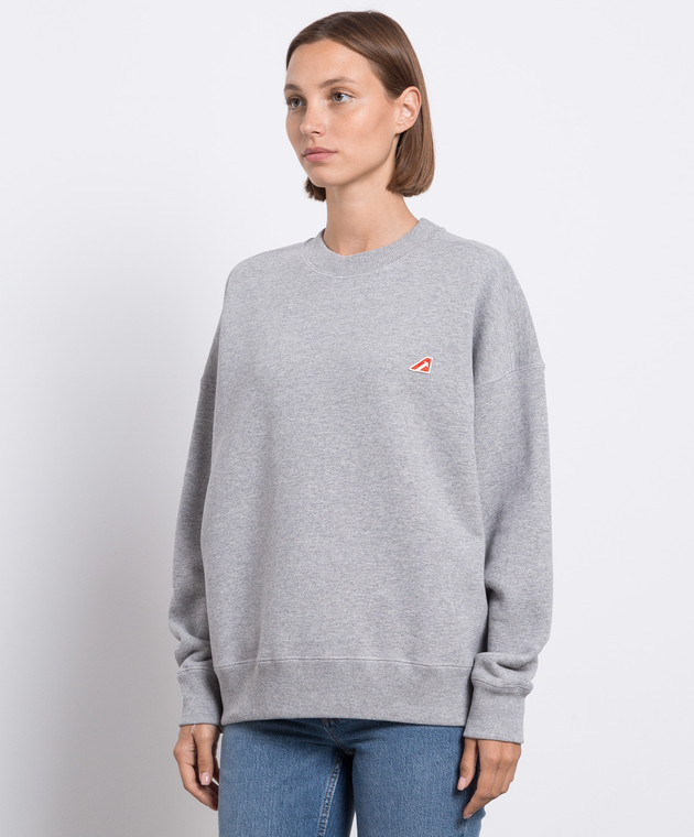 AUTRY Gray sweatshirt with logo A23ISWEW417E image 3