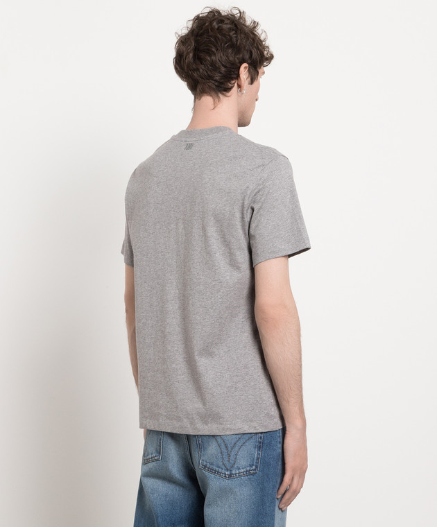Ami Paris Серая футболка с логотипом BFUTS001724 изображение 4