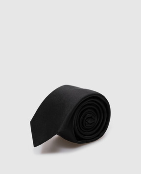 Dolce&Gabbana Чорна краватка  із шовку GT149EG3UBG