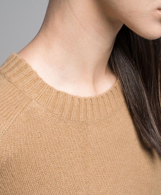 JOSEPH Коричневый свитер из кашемира JF006881 изображение 5