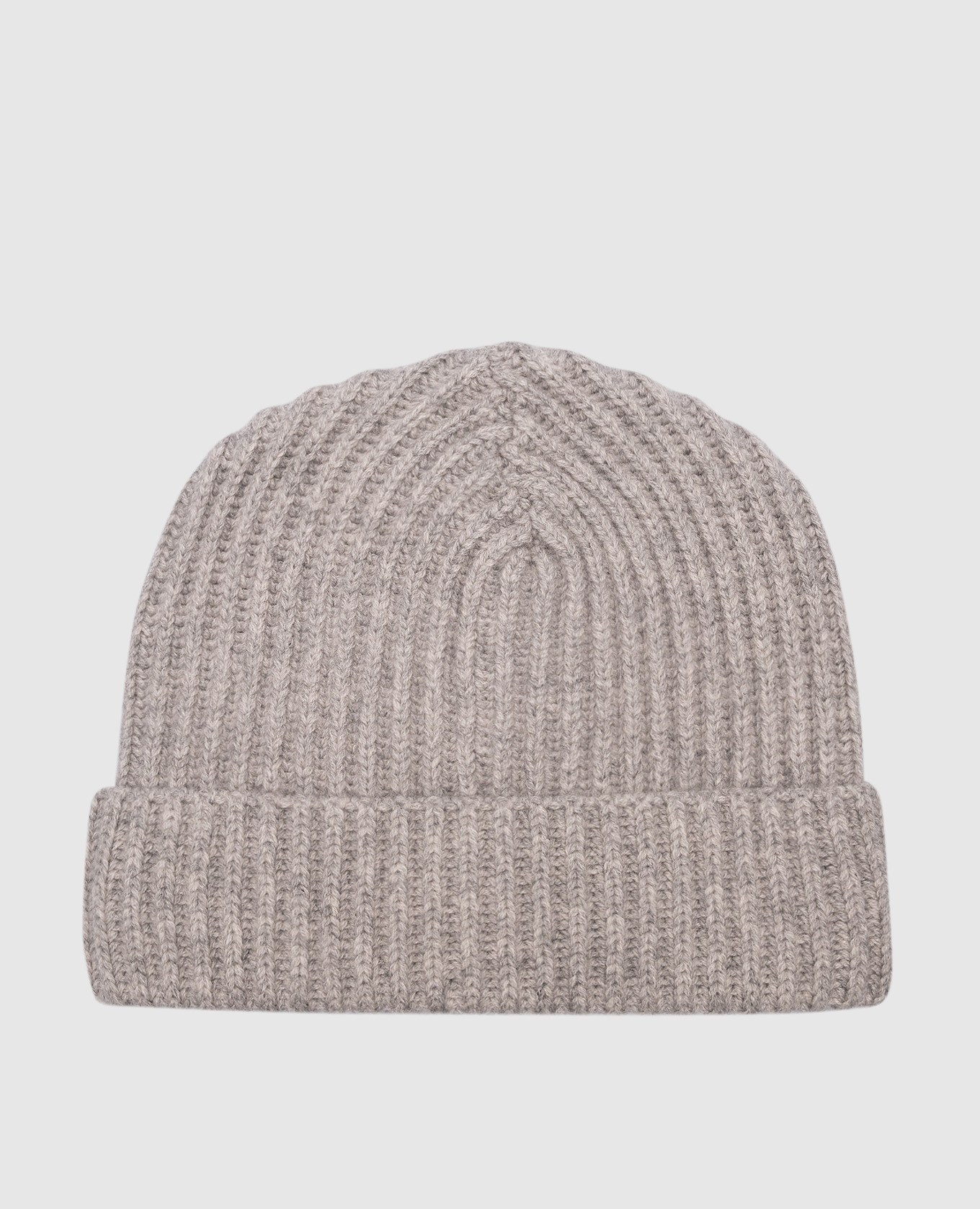 Gray cashmere hat