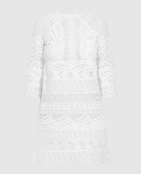 Ermanno Scervino Белое платье с кружевом D382Q713IEN