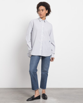 Toteme Синие джинсы с эффектом потертости 221232741