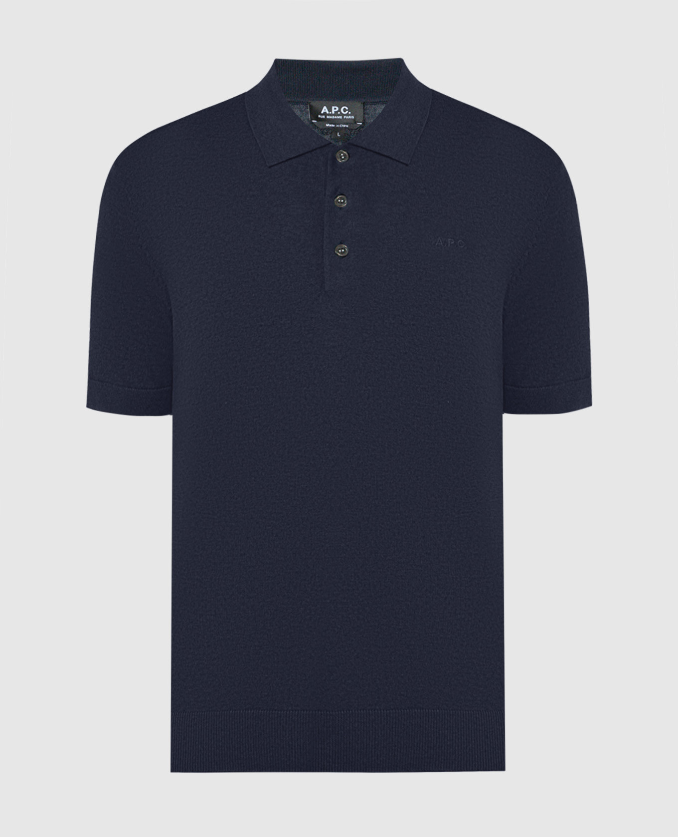 Blue Gregory polo with cashmere