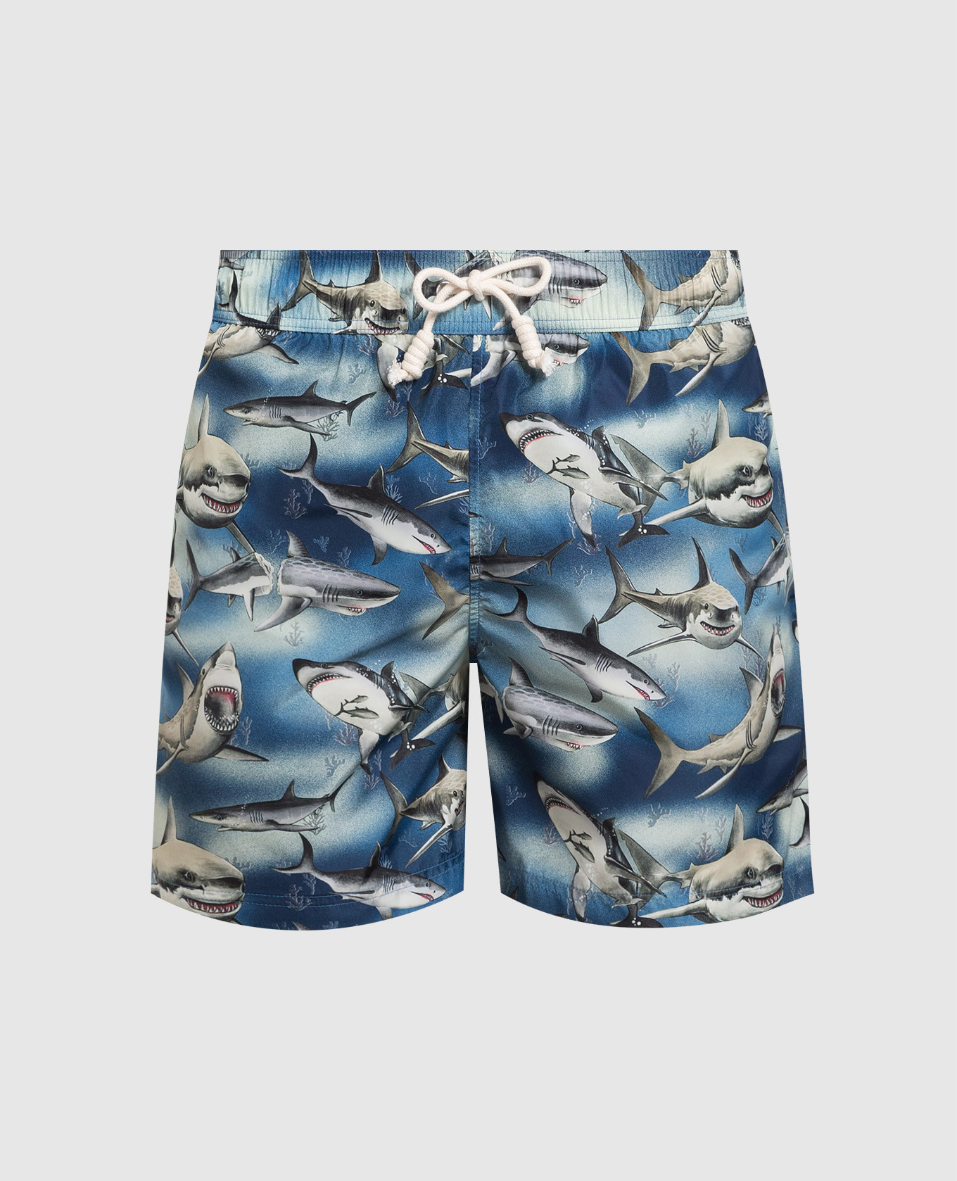 

Синие шорты для плавания в принт SHARK, Синий, Плавательные шорты