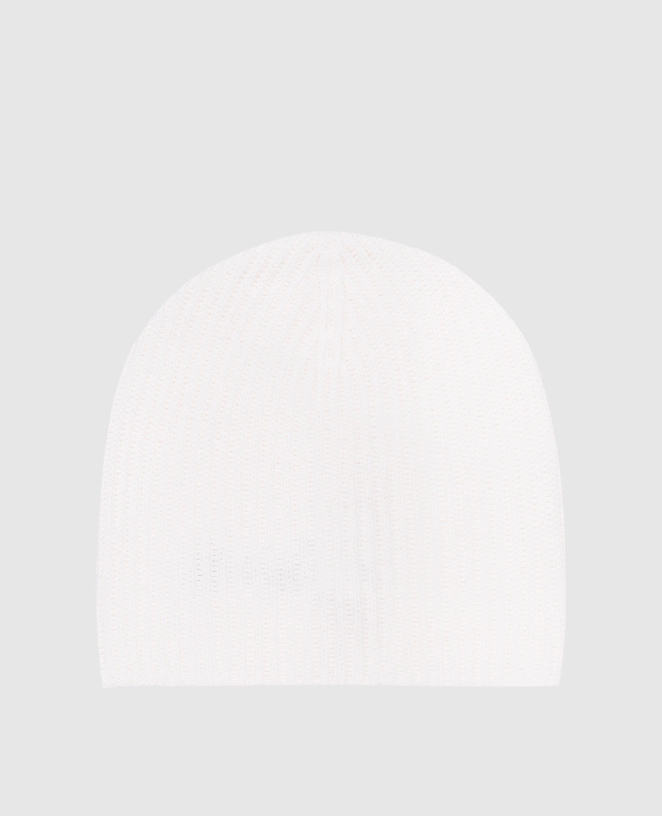 Белая шапка из кашемира