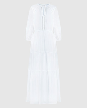 Peserico Біла сукня з ланцюжком моніль S02109L100481