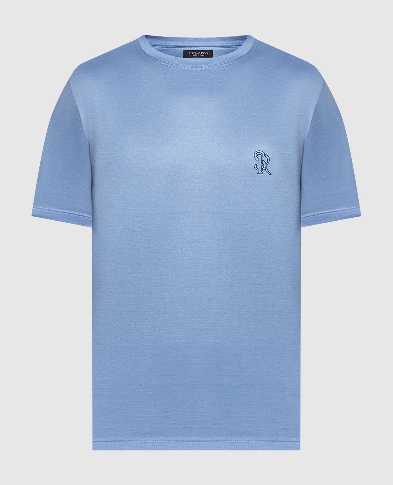 

Голубая футболка с принтом логотипа, Голубой, Футболки