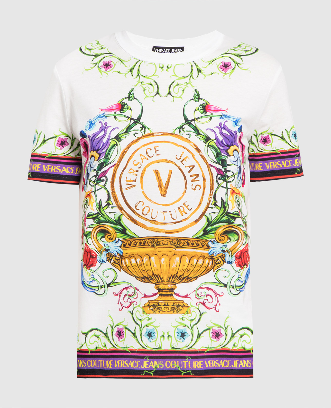 

Белая футболка с принтом V-Emblem Garden, Белый, Футболки