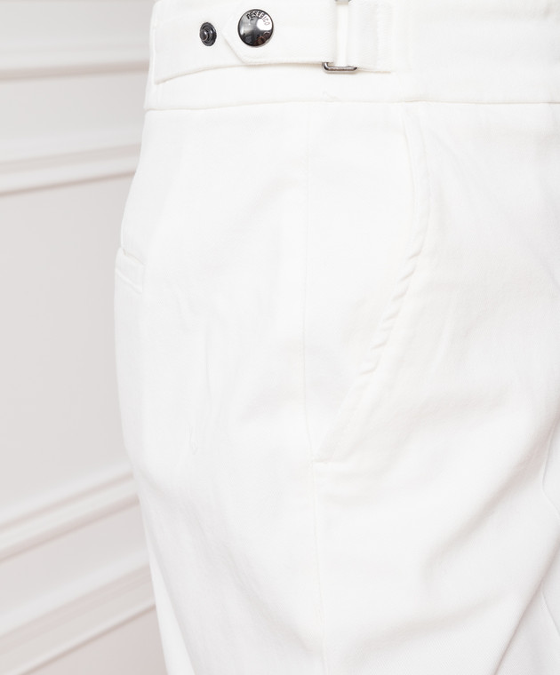 Peserico Молочні штани вільного крою з відворотами P04681T302487 зображення 5
