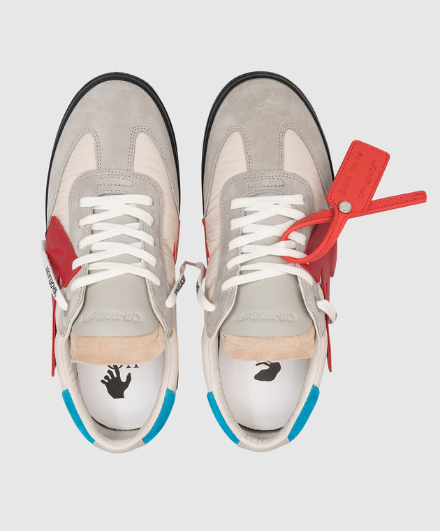 Off-White - Серые комбинированные сникеры Floating Arrow Low
