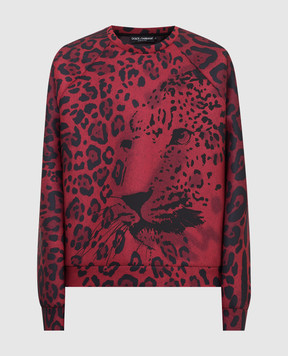 Dolce&Gabbana Свитшот в леопардовый принт G9WL9TFHMJL