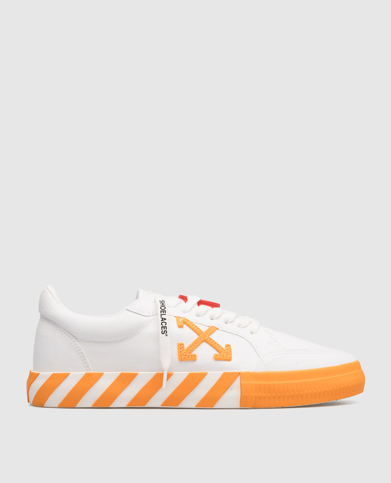 

Белые сникеры Low Vulcanized с логотипом, Белый, Кроссовки