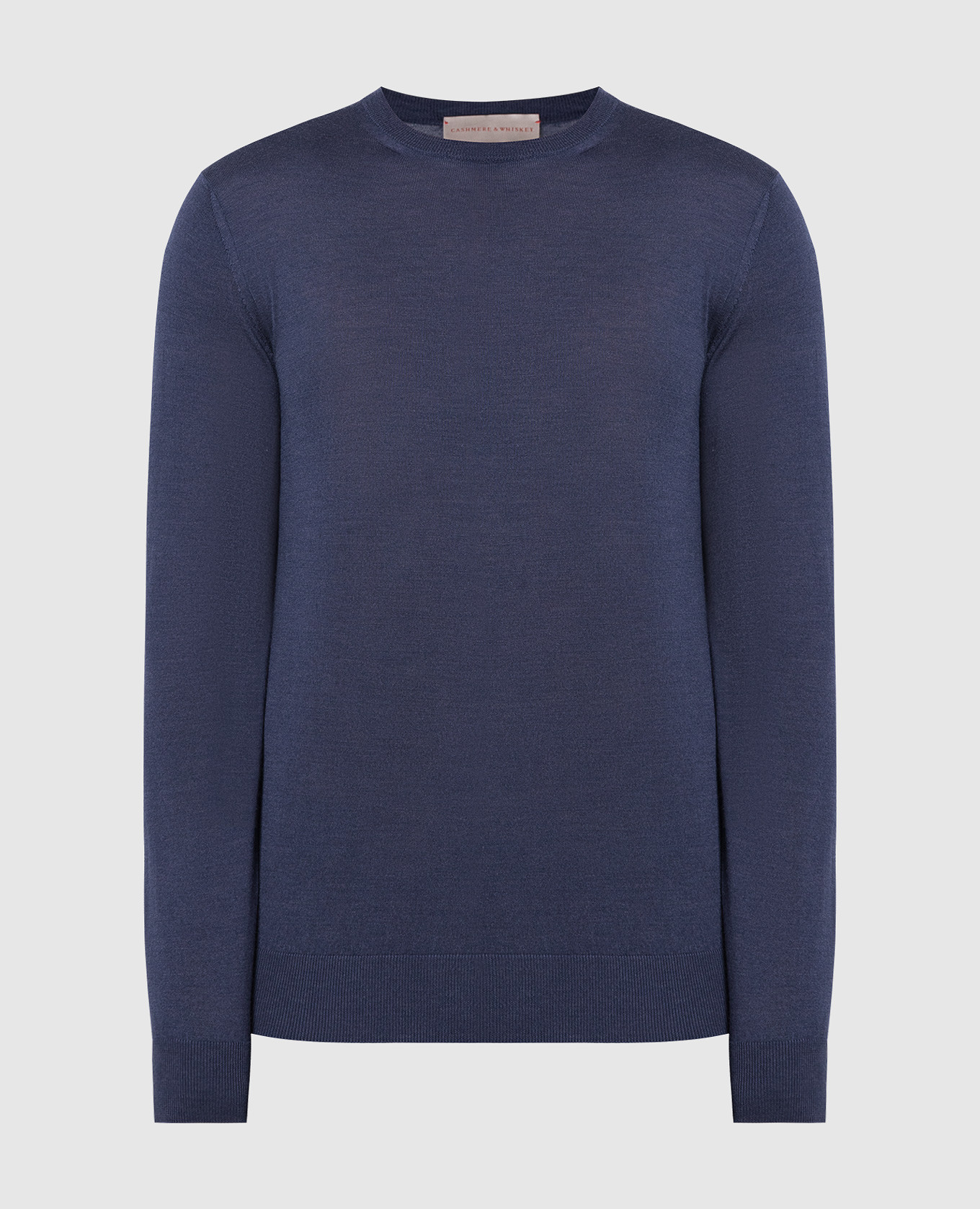 Blue wool, silk and cashmere jumper