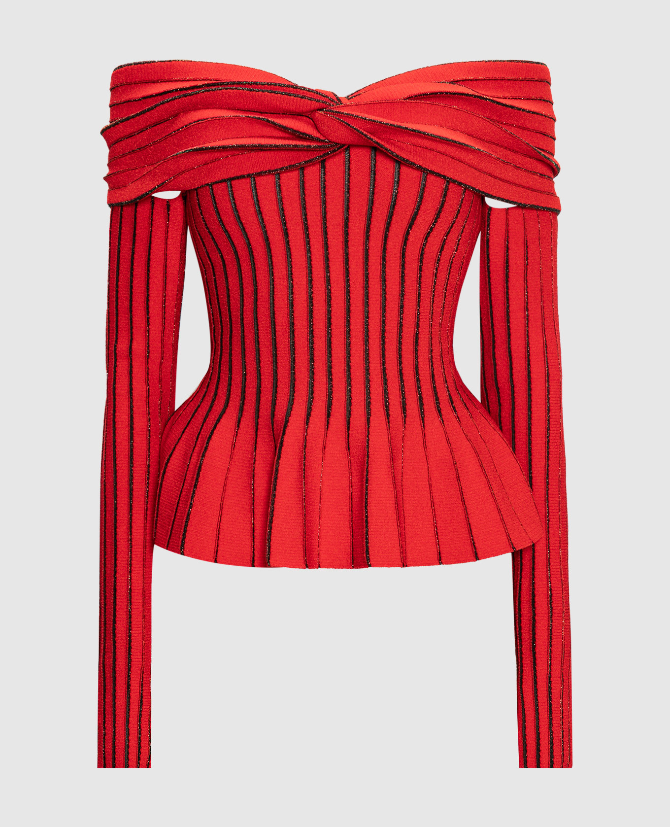 

Красный топ с открытыми плечами, Топы