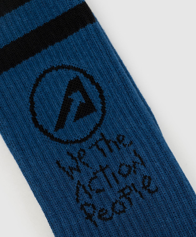 AUTRY Blue logo socks A23ISOMU47BN image 3