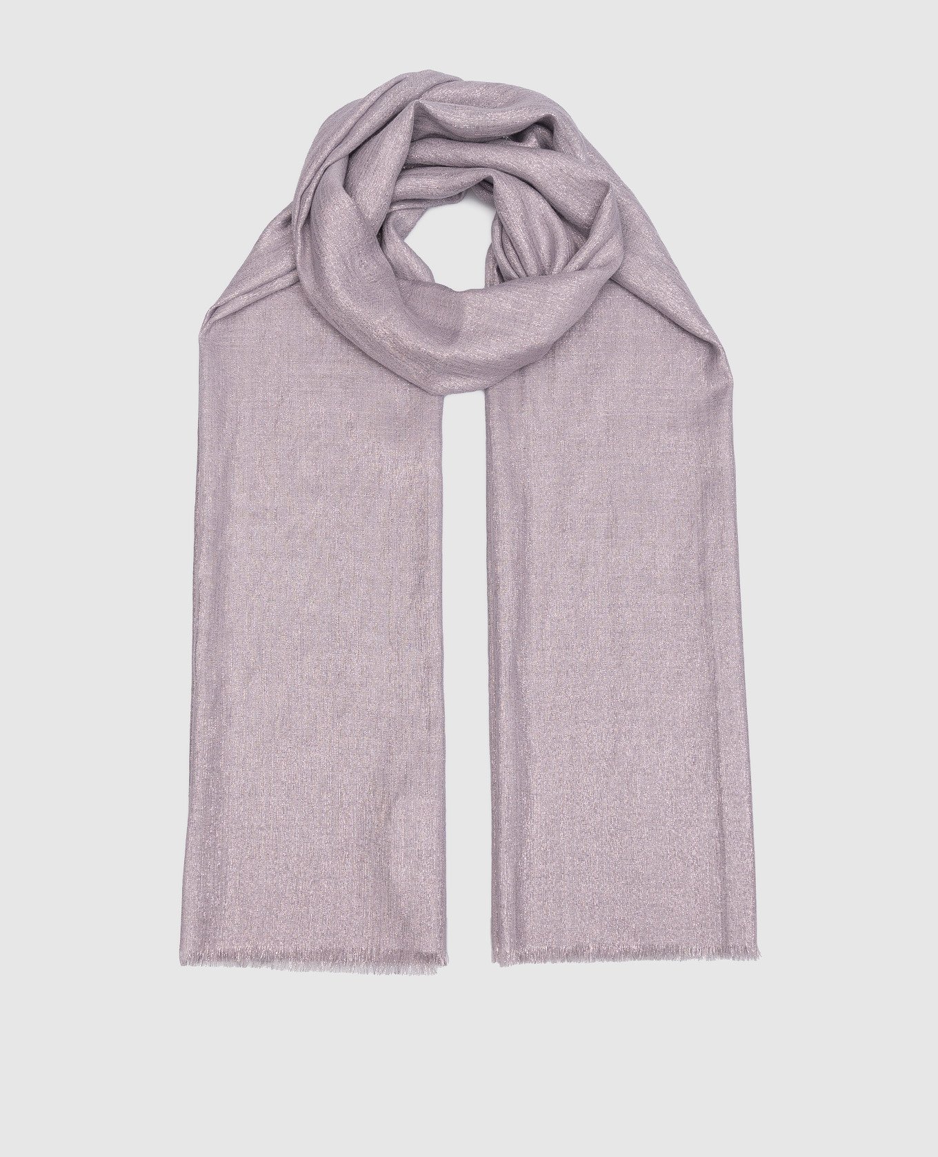 Purple scarf with lurex