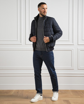 Cashmere&Whiskey Серый меланжевый джемпер из шерсти 97397